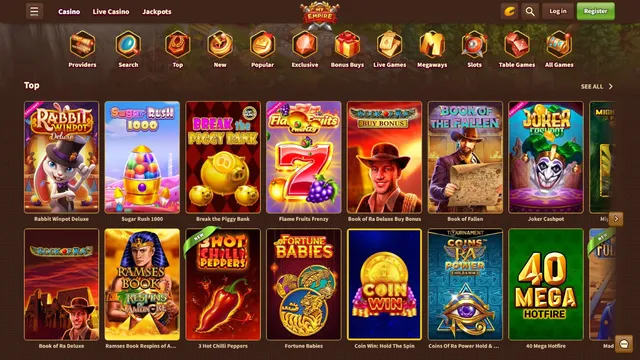 my empire casino games
