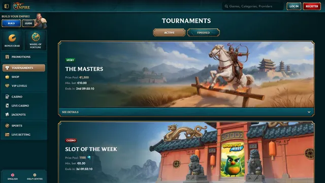 myempire casino tournaments