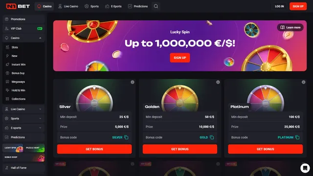 n1bet casino fortune wheel
