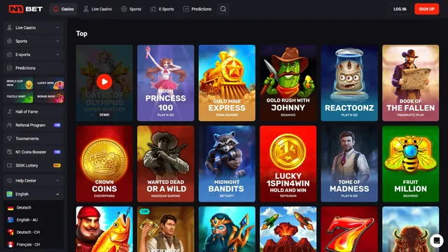 n1bet casino games