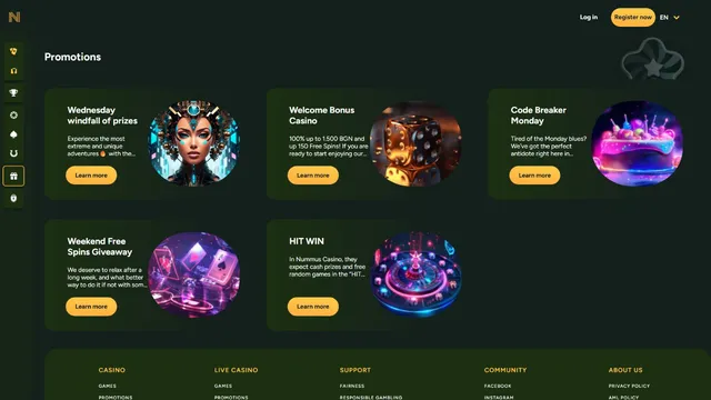 nummus casino promotions