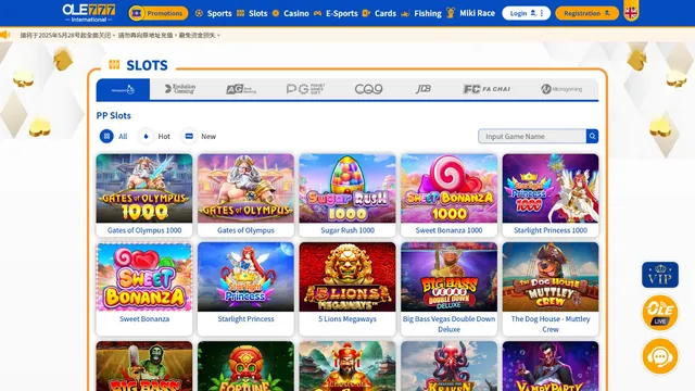 ole777 casino games