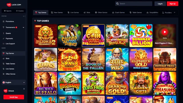 onluck casino games