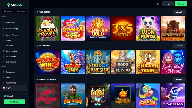 onluck casino games