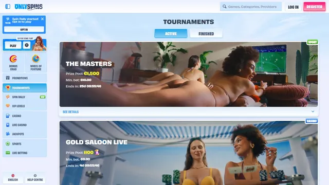 onlyspins casino tournaments
