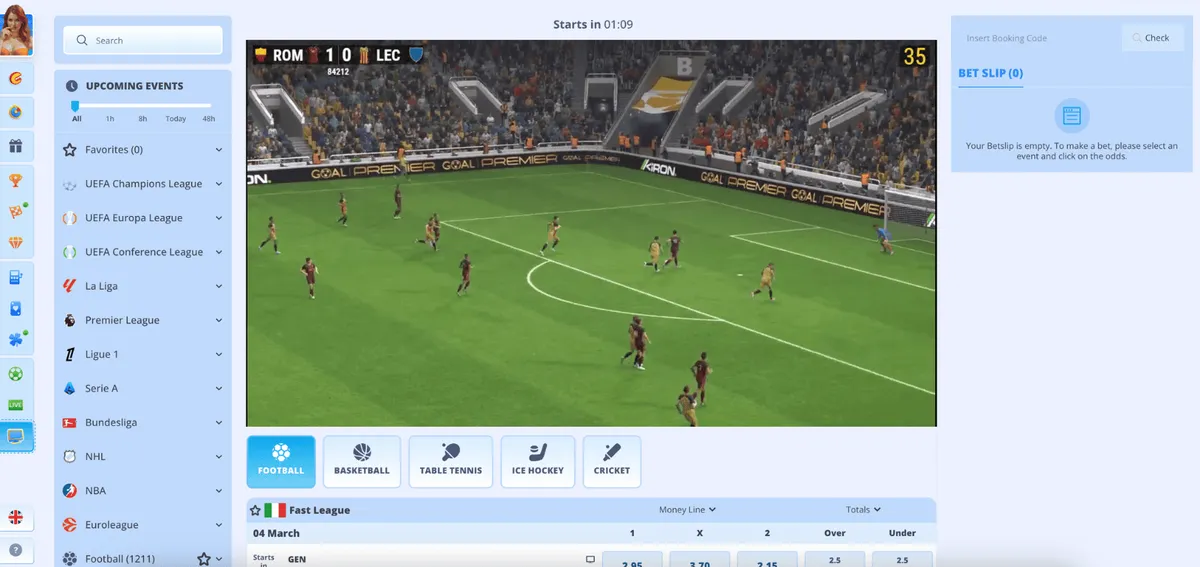 onlyspins casino virtual sports icon