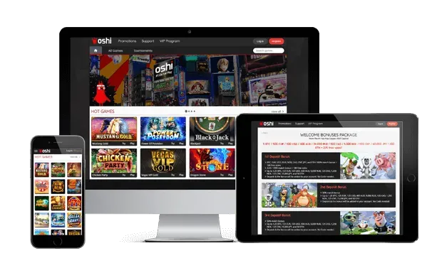 oshi casino website screens