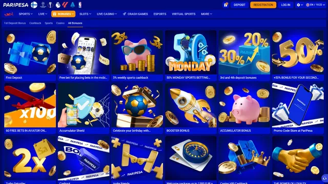 paripesa casino promotions
