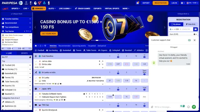 paripesa casino support