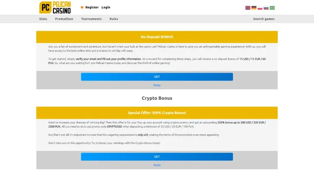 pelican casino promotions