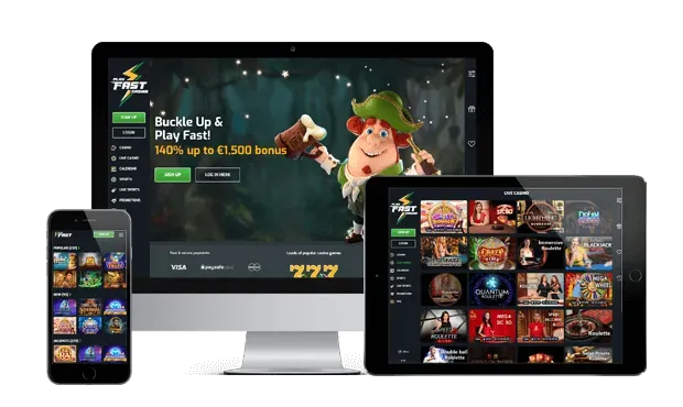 playfast casino website screens