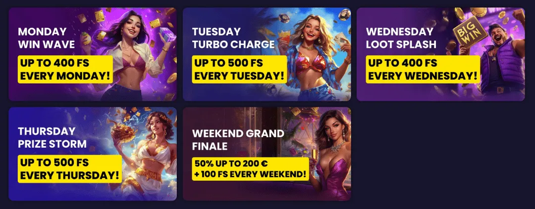 playfina casino reload promotions icon