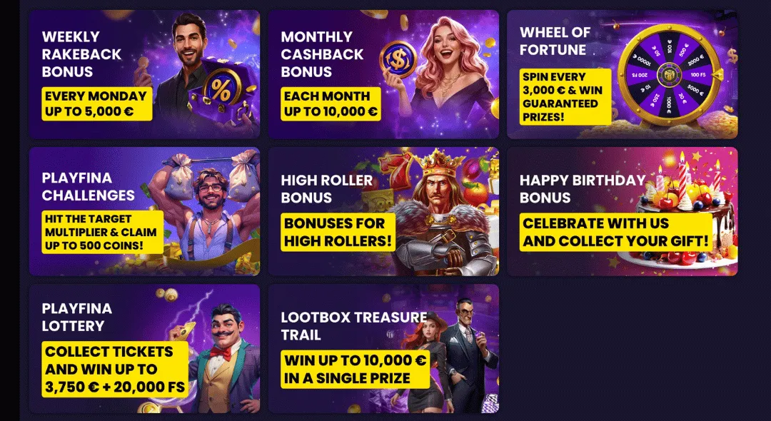 playfina casino special promotions icon