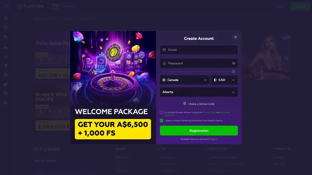 playfina v2 casino registration