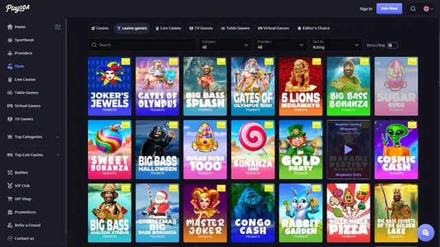 playoda casino games