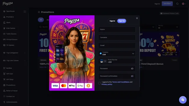 playoda casino registration