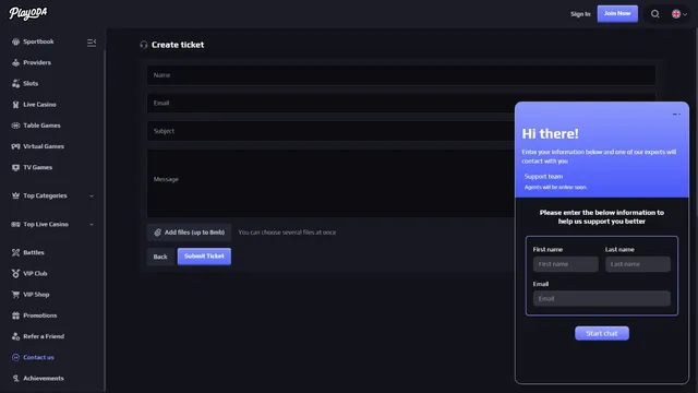 playoda casino support