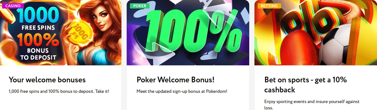 pokerdom casino promotions