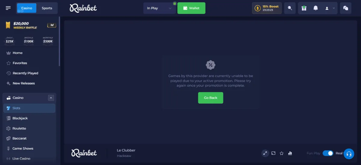 rainbet casino gameplay 1 icon