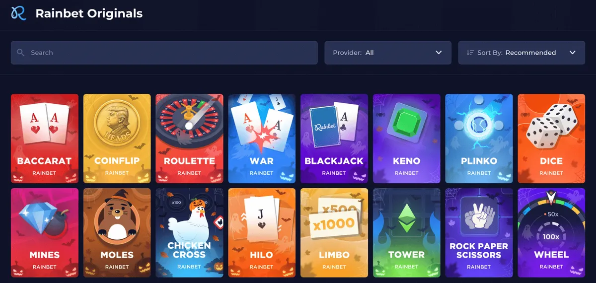 rainbet casino originals icon