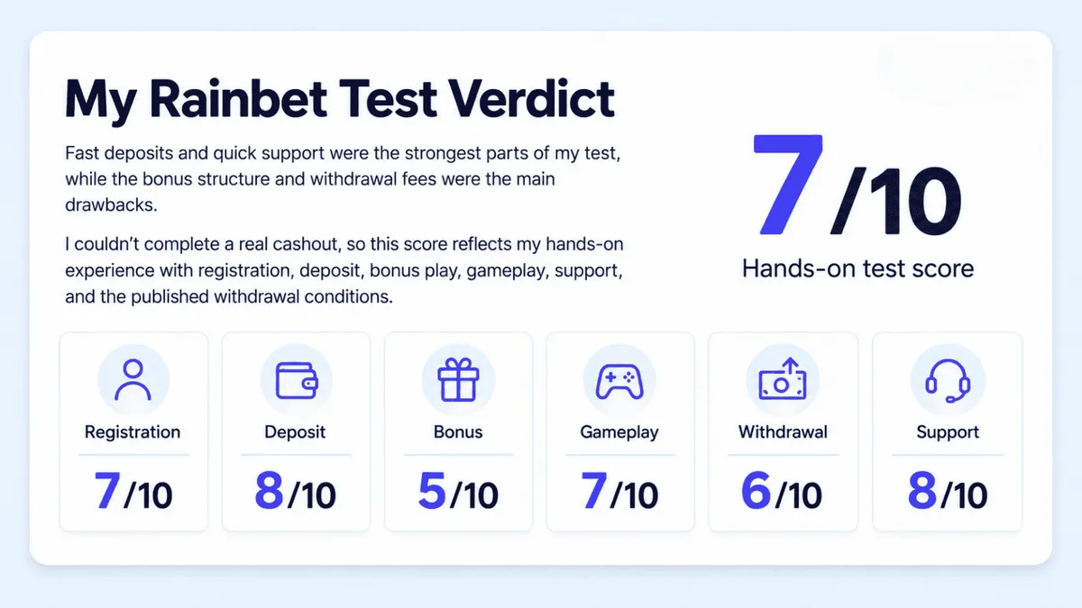 rainbet casino test