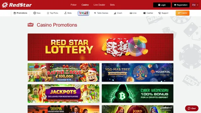 redstar casino promotions