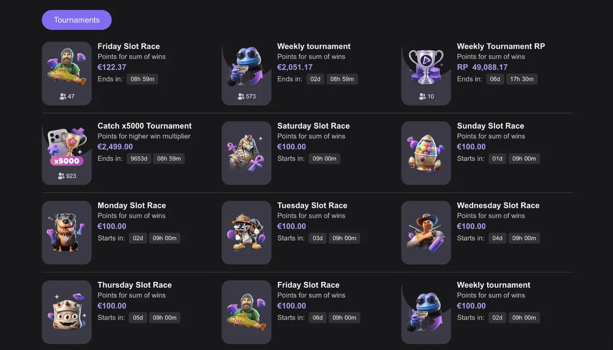 reels.io casino tournaments icon