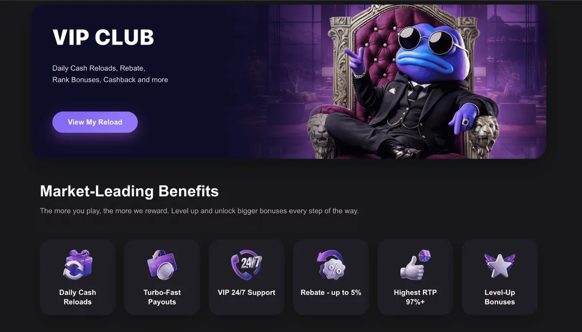 reels.io casino vip club icon