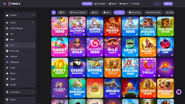 reels.io casino games