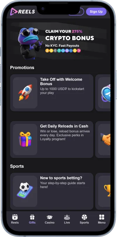 reels.io casino phone promo