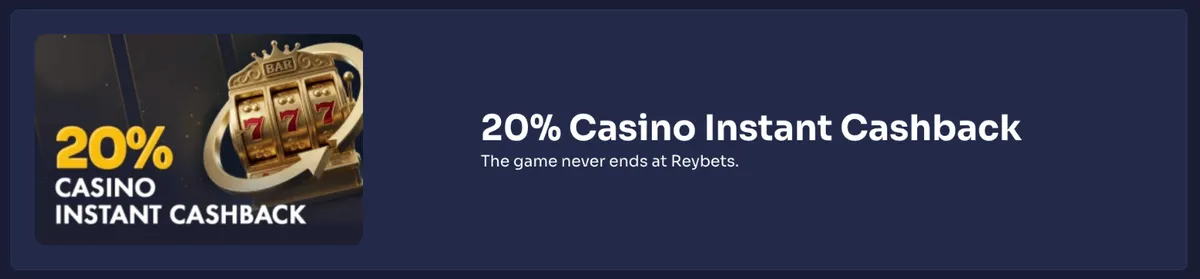 reybets casino instant casino cashback icon