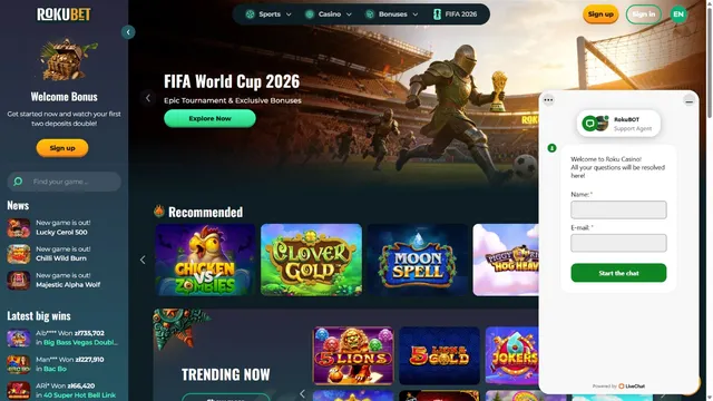 rokubet casino support
