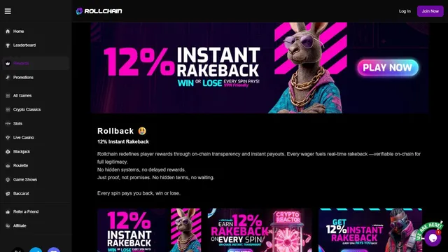 rollchain casino promotions