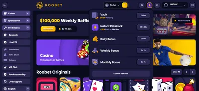 roobet casino bonus experience 1 icon