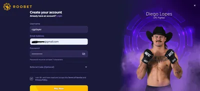 roobet casino registration 1 icon