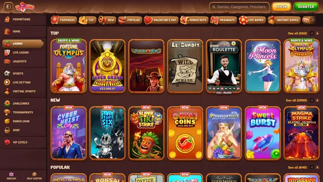 roostino casino games