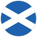 scotland flag rounded