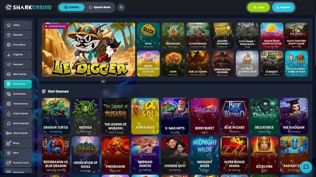 shark casino games