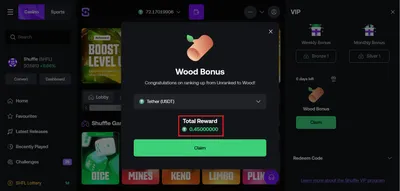 shuffle casino rewards 1 icon