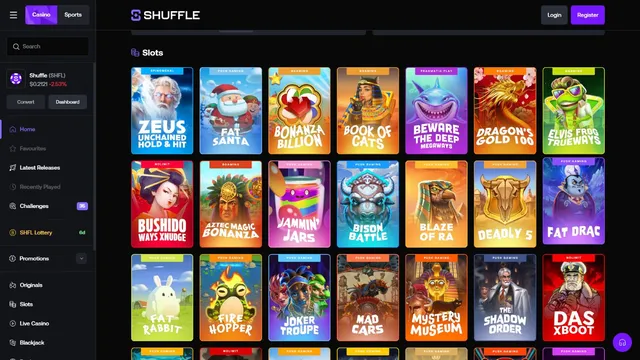 shuffle v2 casino games