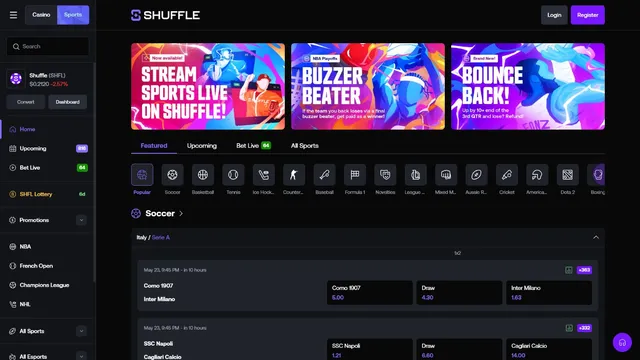 shuffle v2 sportsbetting
