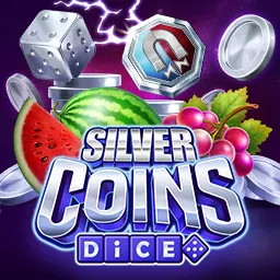 silver coins dice slot icon
