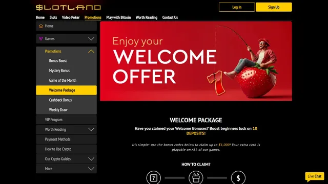 slotland casino welcome bonus