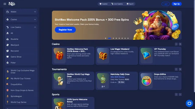 slotneo casino promotions