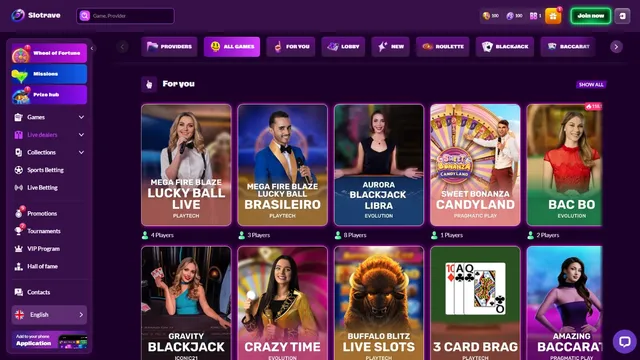 slotrave casino live games