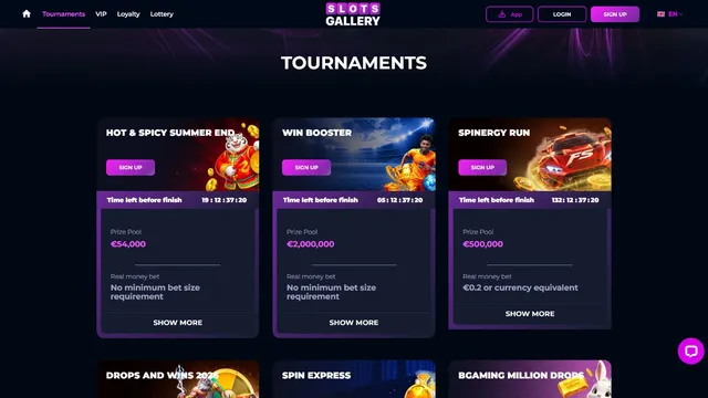 slots gallery casino tournaments