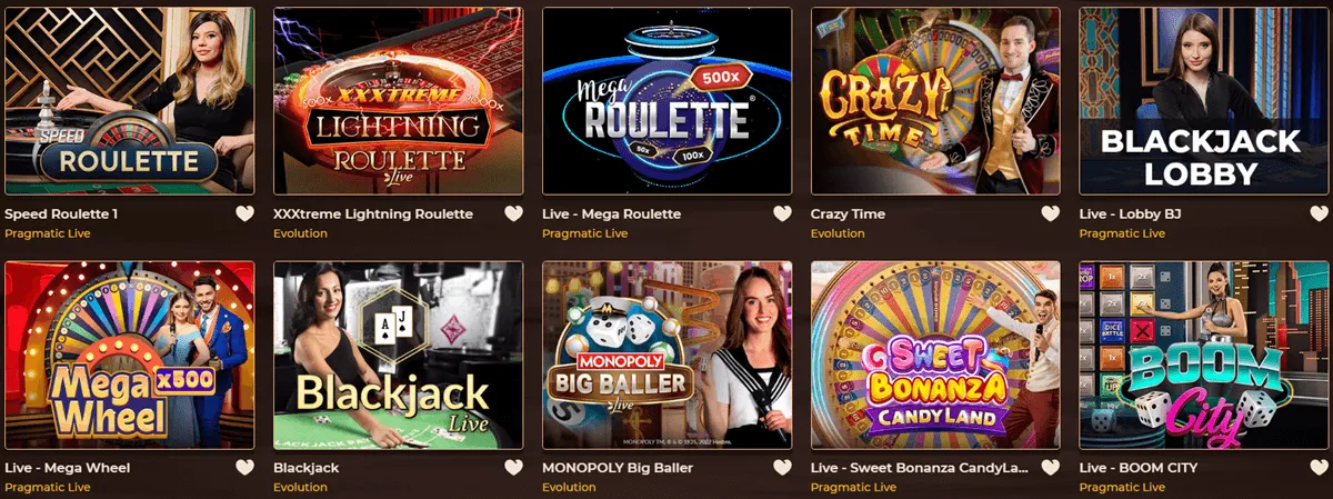 smokace casino live games