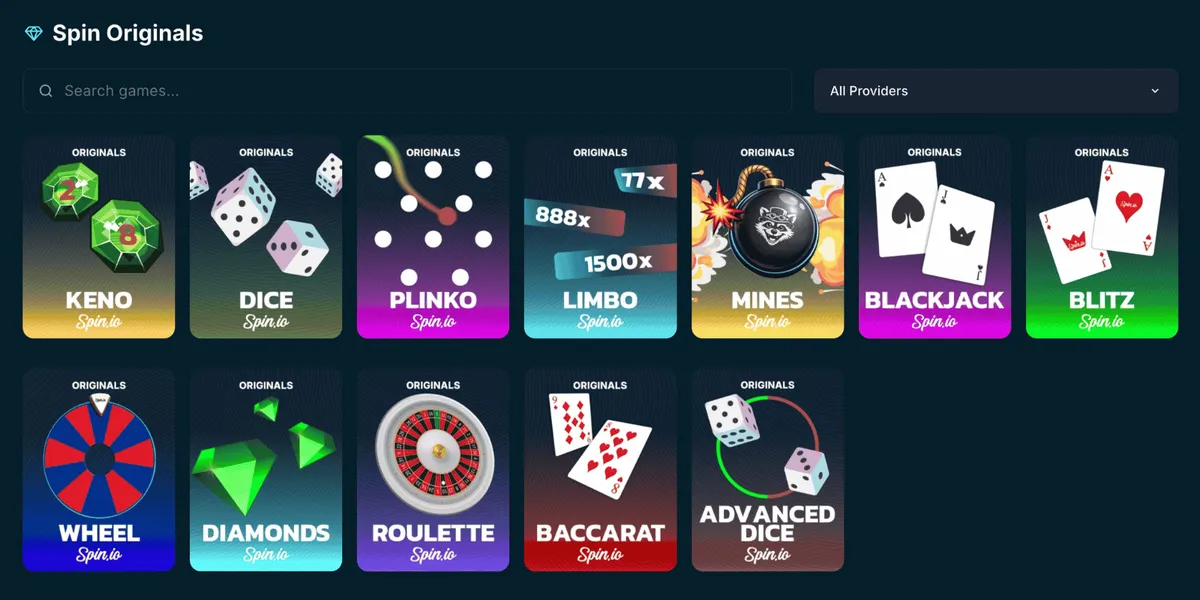 spin.io casino originals icon