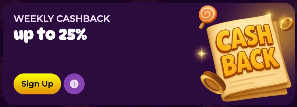 spinania casino weekly cashback icon