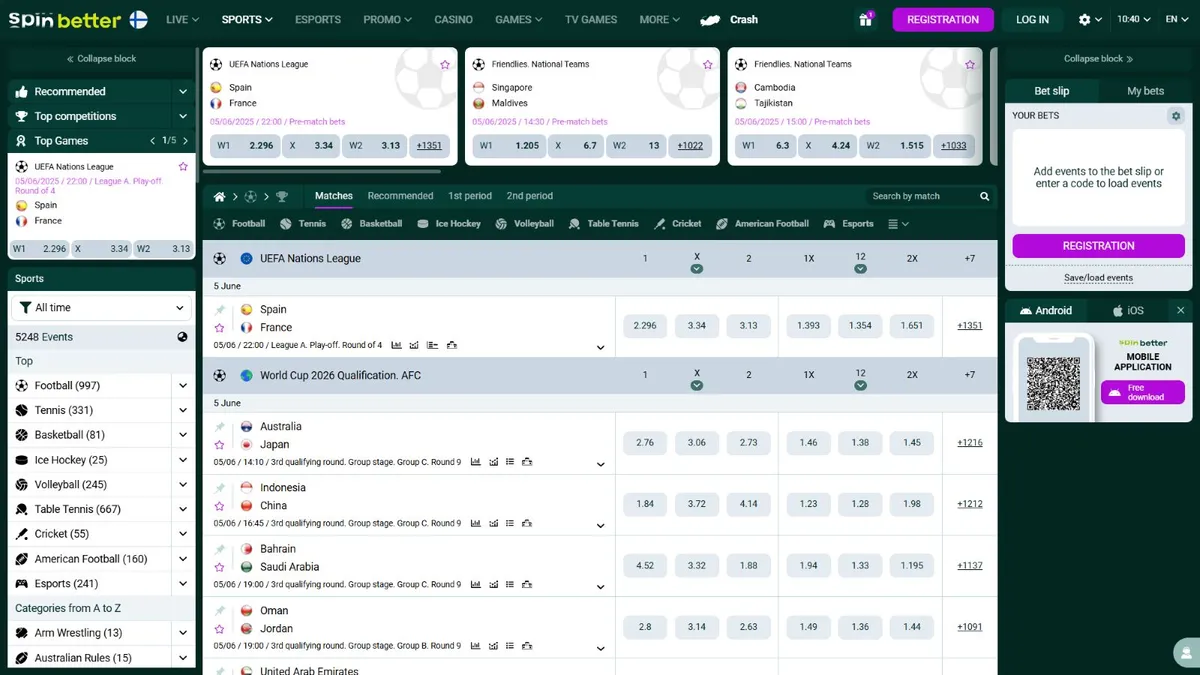 spinbetter sportsbetting